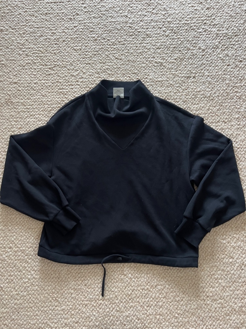 Varley Black Women's Funnel Neck Sweatshirt